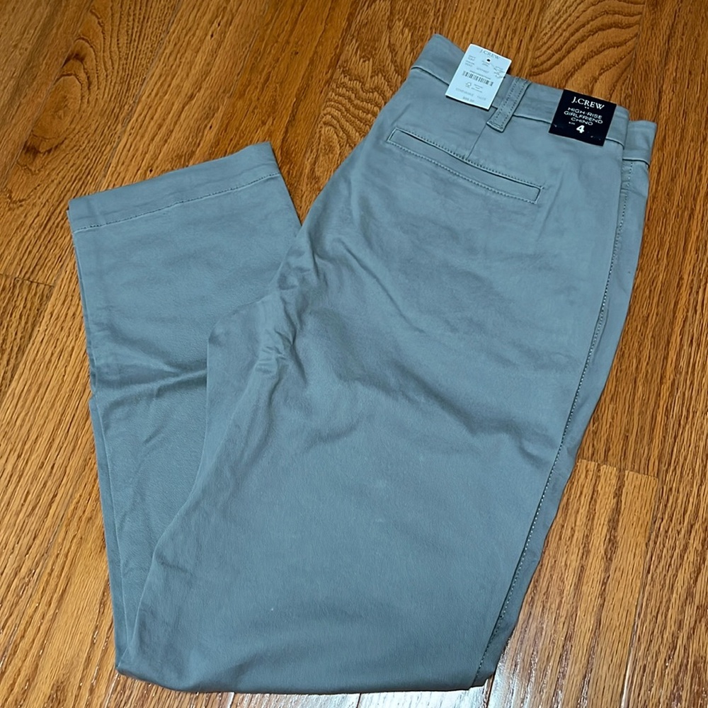 J.Crew Factory High Rise Girlfriend Chino Size 4 NWT